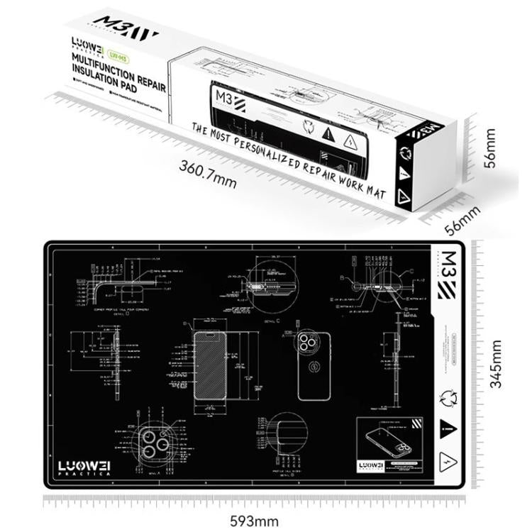Cell Phone Computer Repair Workbench Heat Insulation Mat High Temperature Resistant Odorless Silicone Mat