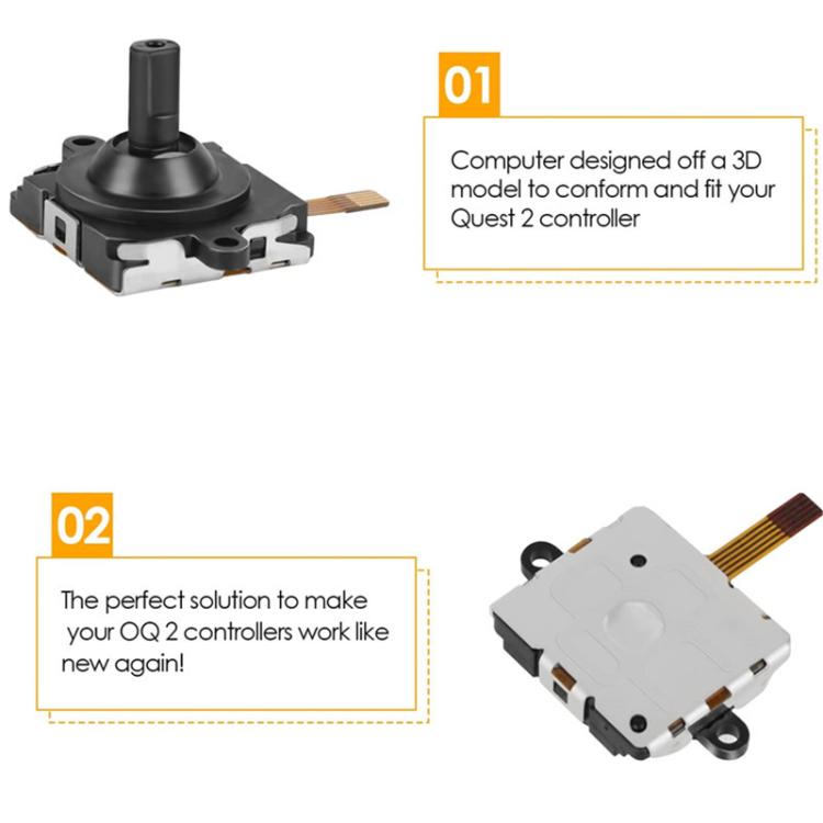 For Meta Quest 2 Repair Tool Set Handle Joystick Replacement Parts