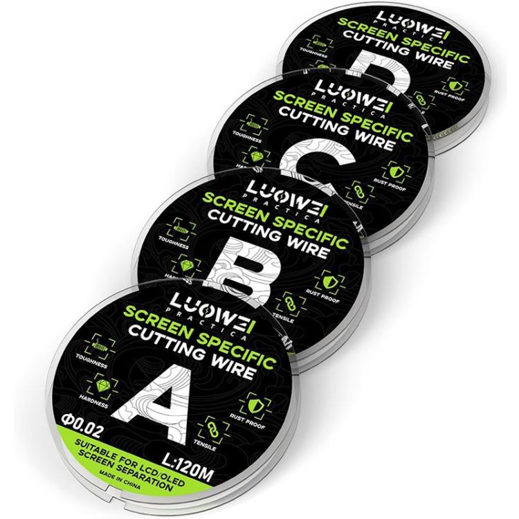 LUOWEI 120M Cell Phone LCD Screen Separation Line High Hardness Cutting Diamond Wire