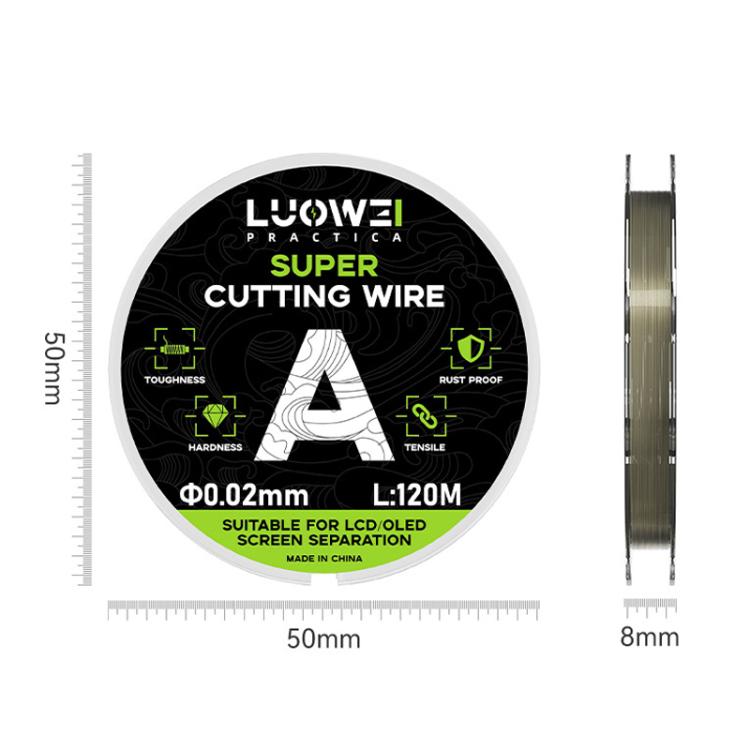 LUOWEI 120M Cell Phone LCD Screen Separation Line High Hardness Cutting Diamond Wire