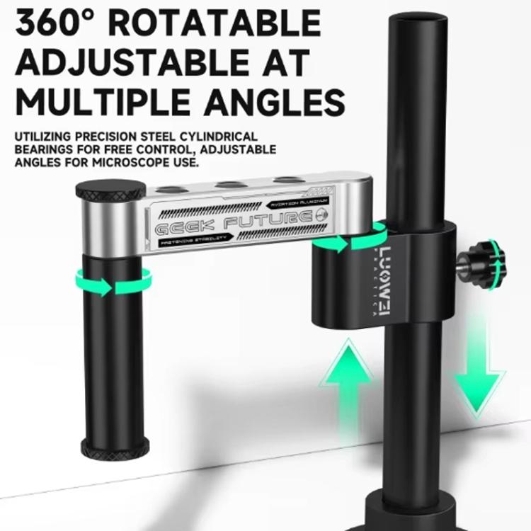 32mm Microscope Swing Arm Metal Universal Lifting and Stacking 360 Degree Single Arm Fixed Repair and Inspection Stand