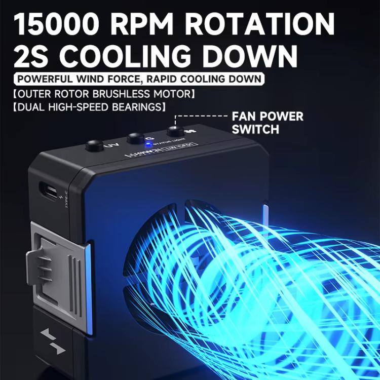 Cell Phone Repair 3 In 1 UV Curing Lamp Cooling Smoke Extractor Fan Dust Developer Lamps