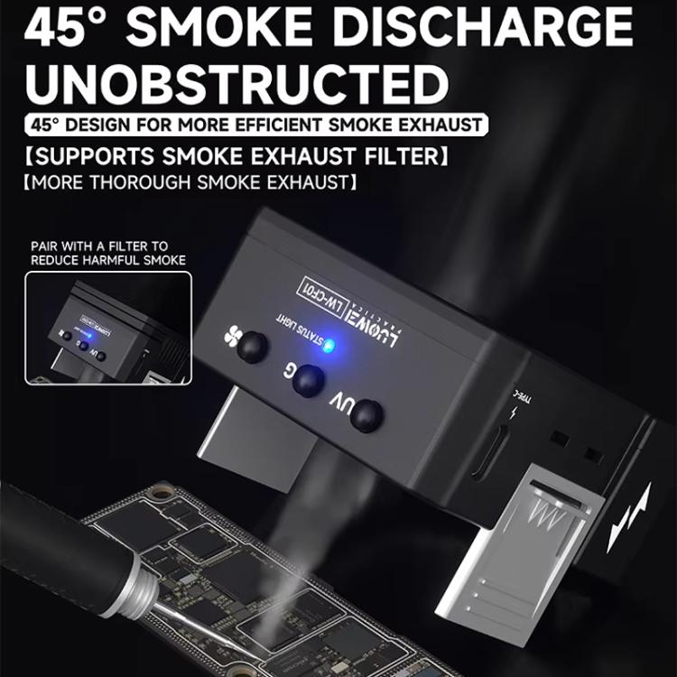 Cell Phone Repair 3 In 1 UV Curing Lamp Cooling Smoke Extractor Fan Dust Developer Lamps