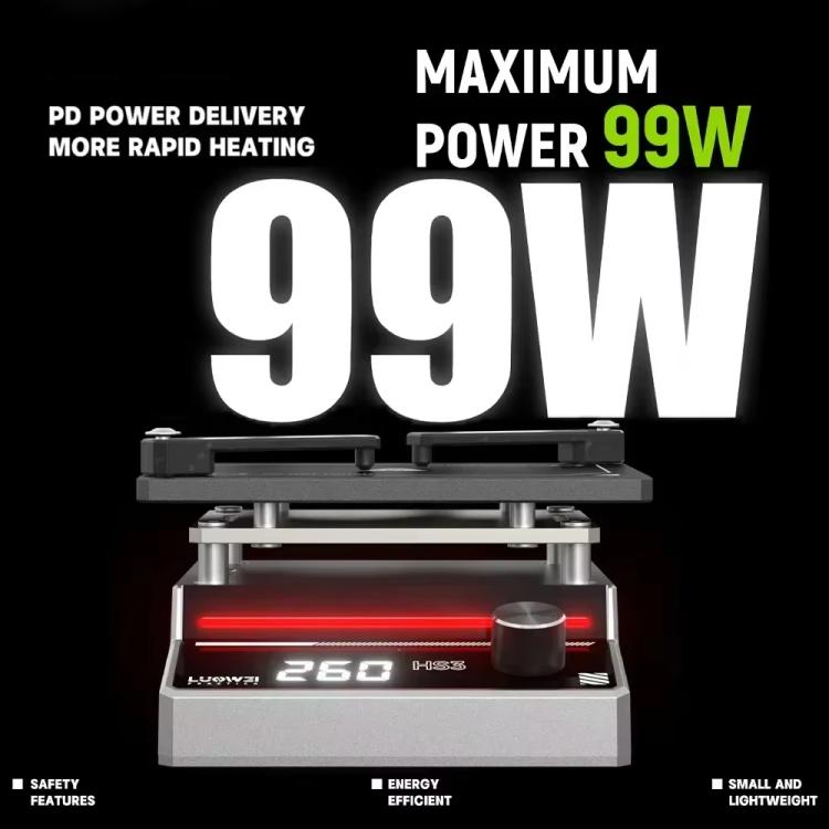 LUOWEI HS3 Universal Preheating Heating Station Layered Lamination Tinning Degumming Heating Station