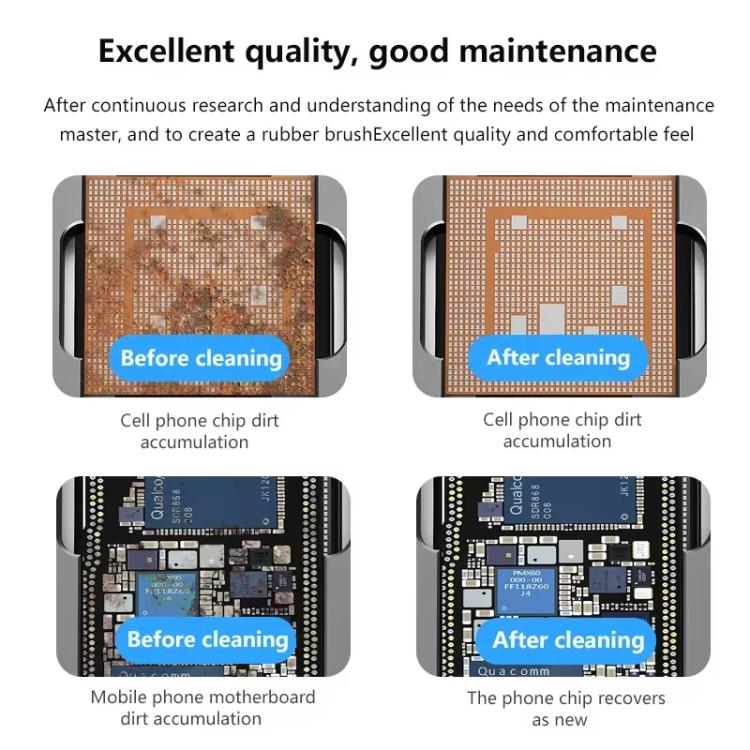 Stiffened Cylinder Short Brush Cell Phone Repair Motherboard Cleaning Brush