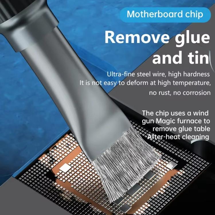 Stiffened Cylinder Short Brush Cell Phone Repair Motherboard Cleaning Brush