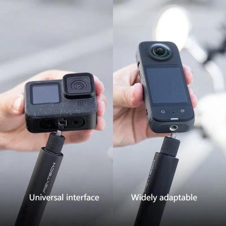 PGYTECH 96cm Aluminum Alloy Extended Sports Camera Selfie Stick For DJI, Insta360, GoPro and Other Action Cameras