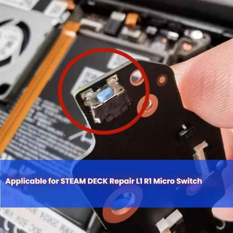 For Steam Deck 10pcs Shoulder Keys L1 R1 Microswitch, L1 R1 Microswitch