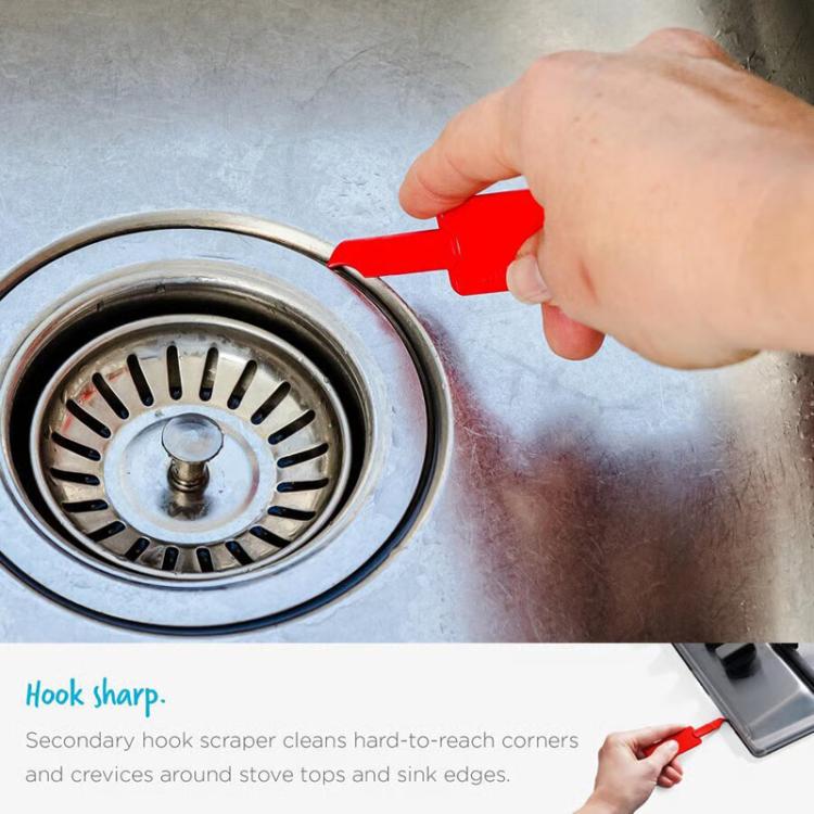 2 In 1 Cleaning Scraper Sticker Tool Household Cleaning Scrubber