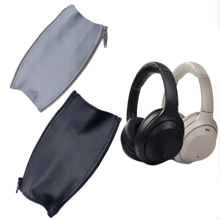 For Sony WH-1000XM4 Headphones Headband Protective Cover Replacement Parts, Neoprene Black, Leather Zipper Black, Leather Zipper Gold, Leather Zipper Gray