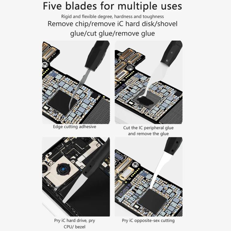 Cell Phone Repair Rework Blade Pry Knife Motherboard Scraping Cutting Degumming Tool