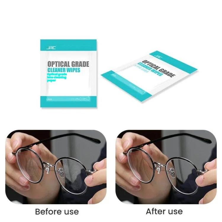 JRC F502 100pcs /Box Cleaning Glasses Paper Cell Phone Screen Cleaning Portable Alcohol Kit