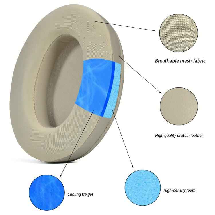 For Sony WH-1000XM3 Headphones 1pair Cooling Gel Ear Pads Cooling & Breathable Cushions