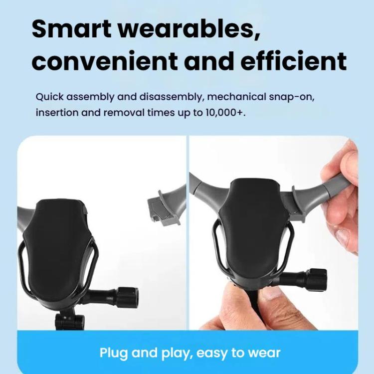 Adjustable Magnetic Neck Mount Phone Holder Quick-Release Chest Strap POV Mount For Sports & Vlogging, K08-2M