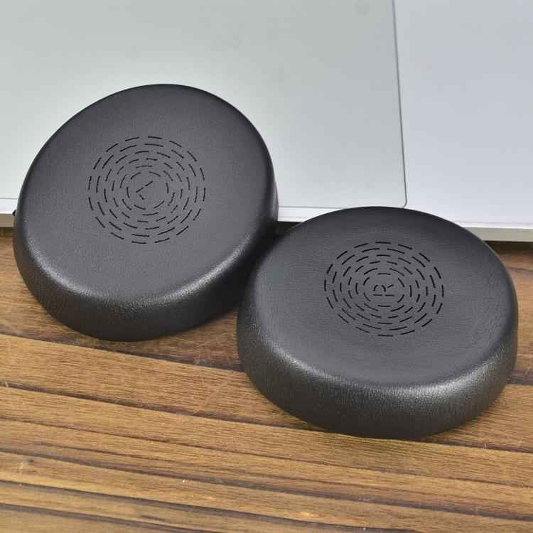 For Jabra Evolve2 55 Stereo Headset 1pair Protein Leather Ear Cushions Soft Replacement Ear Pads