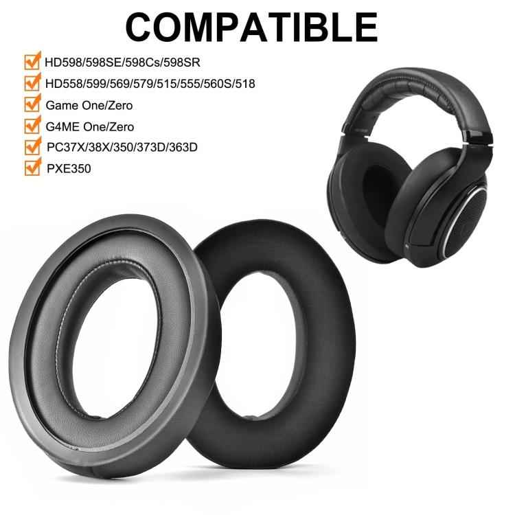 1pair Ice-Cool Replacement Ear Pads for Sennheiser HD599/HD598/Game Zero/PC38X and More