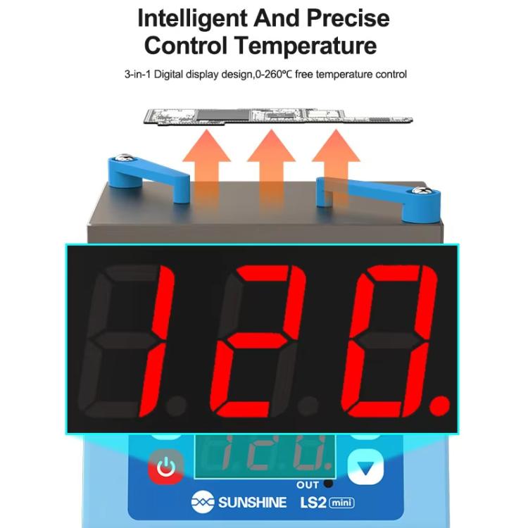 Mobile Phone Repair Non-Standard Motherboard Heating Table Supports Layered Bonding Tin Plating Degumming, EU Plug
