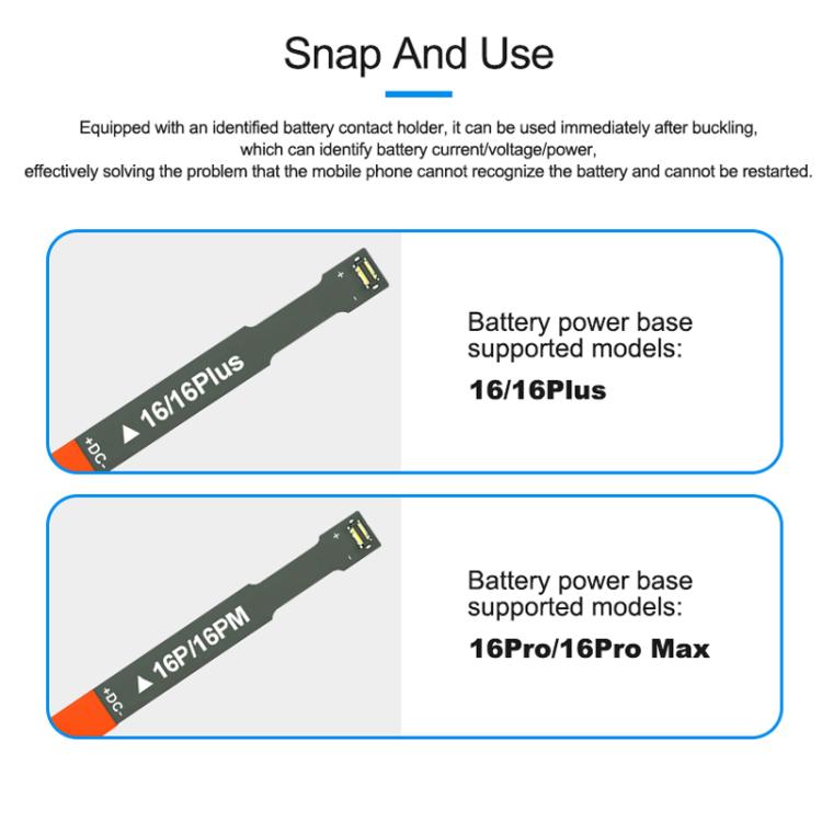 For iPhone 16 Series Power Supply Start-up Cable Mobile Phone Repair Test Cable