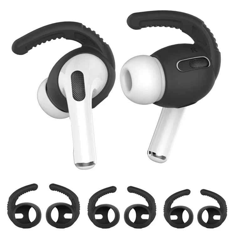 For AirPods Pro AhaStyle PT100 3pairs S+M+L Silicone Anti-Loss Anti-Slip Ear Hook Earplug Cap