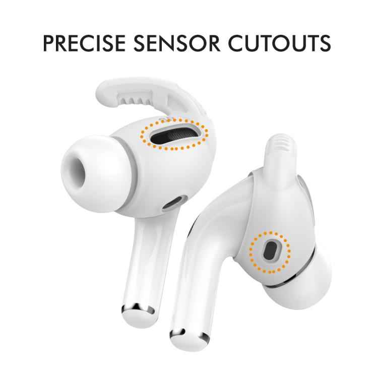 For AirPods Pro AhaStyle PT100 3pairs S+M+L Silicone Anti-Loss Anti-Slip Ear Hook Earplug Cap