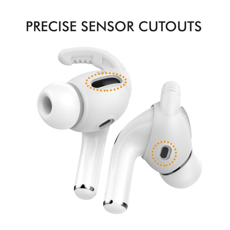 For AirPods Pro AhaStyle PT100 3pairs S+M+L Silicone Anti-Loss Anti-Slip Ear Hook Earplug Cap