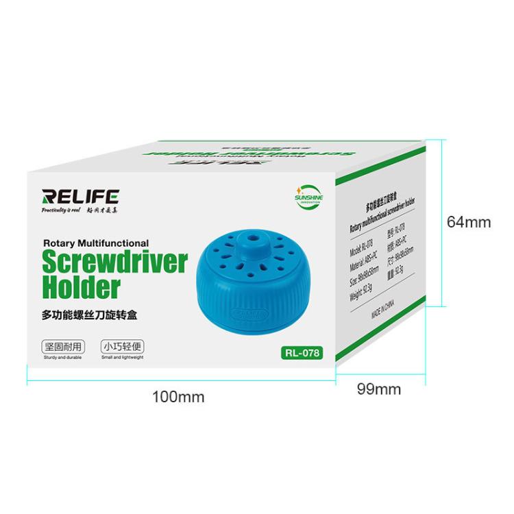 Magnetic Screwdriver Rotating Box 360-degree Rotation 17-slot Screwdriver Storage Box