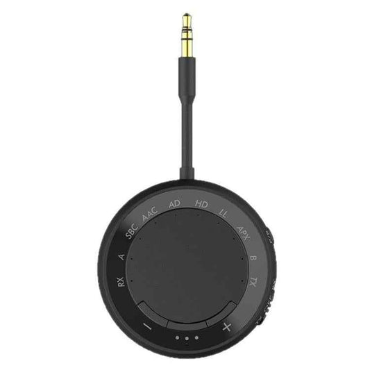 2-in-1 Bluetooth 5.4 Audio Adapter with Qualcomm Chip Low Latency Wireless Transmitter/Receiver for Car/Home