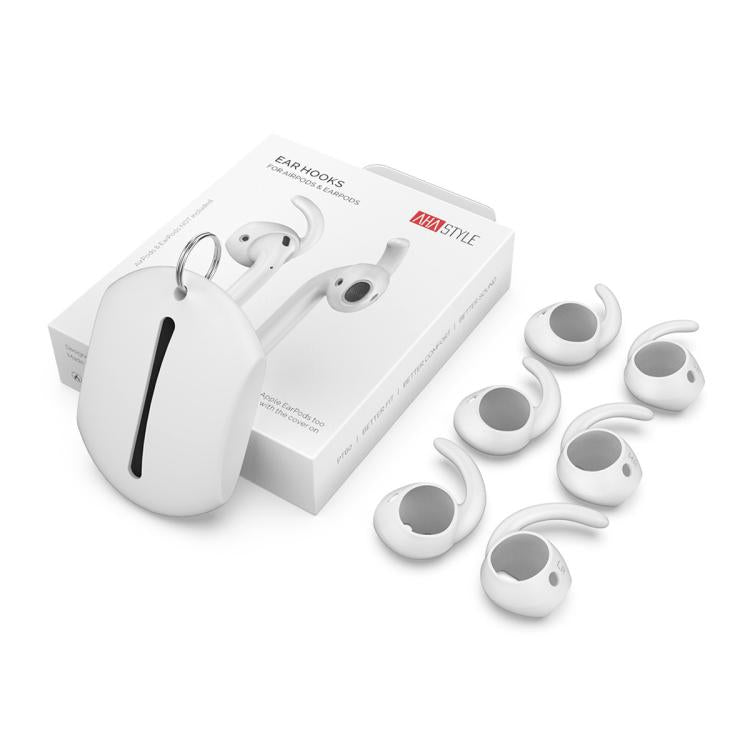 For AirPods 1 / 2 AhaStyle PT60 3pairs S+M+L Earphone Silicone Earmuffs Loss Prevention Earbud Caps