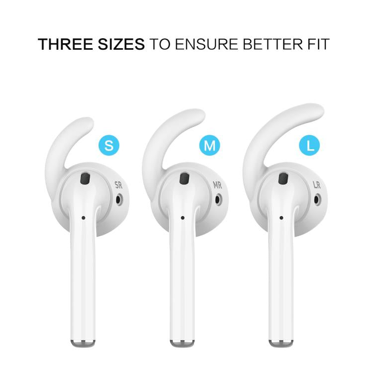 For AirPods 1 / 2 AhaStyle PT60 3pairs S+M+L Earphone Silicone Earmuffs Loss Prevention Earbud Caps