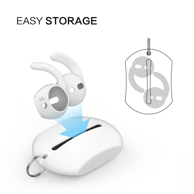 For AirPods 1 / 2 AhaStyle PT60 3pairs S+M+L Earphone Silicone Earmuffs Loss Prevention Earbud Caps