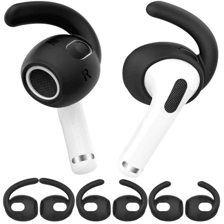 For AirPods 3 AhaStyle PT60-3 3pairs S+M+L Earphone Silicone Soft Ear Covers