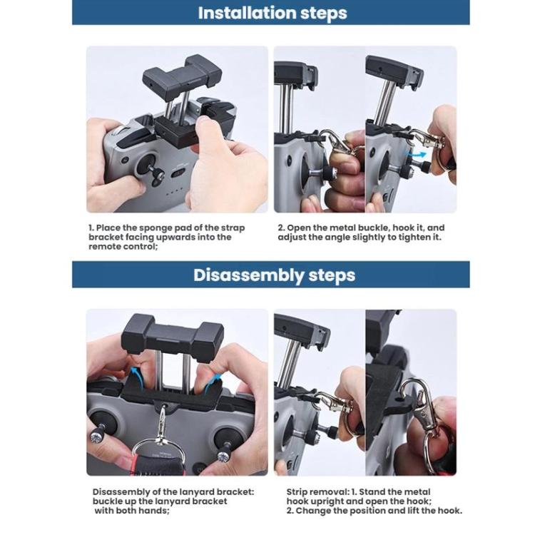 For DJI MINI 4 PRO/Mavic 3/AIR 3/NEO BRDRC Remote Control Widened Lanyard