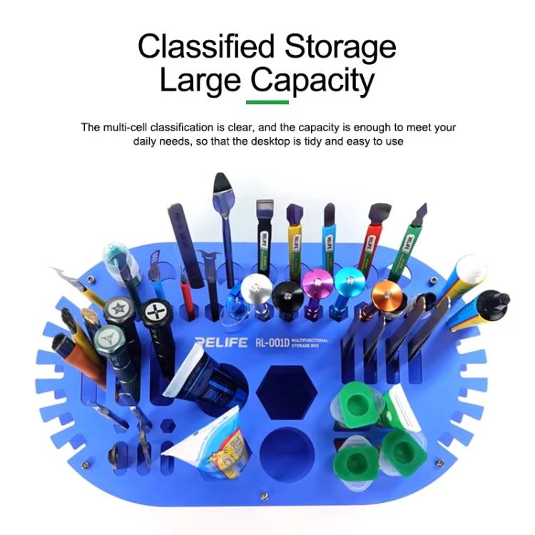 Multifunctional Repair Storage Box Desktop Screwdriver Display Rack Repair Tool Pen Hole Storage Rack