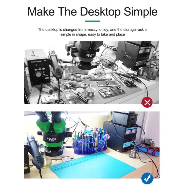 Multifunctional Repair Storage Box Desktop Screwdriver Display Rack Repair Tool Pen Hole Storage Rack