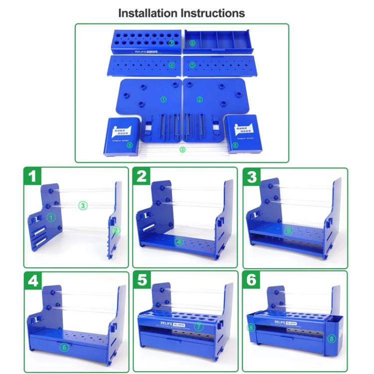 RELIFE RL-001G Desktop Screwdriver Display Rack Repair Tool Storage Rack