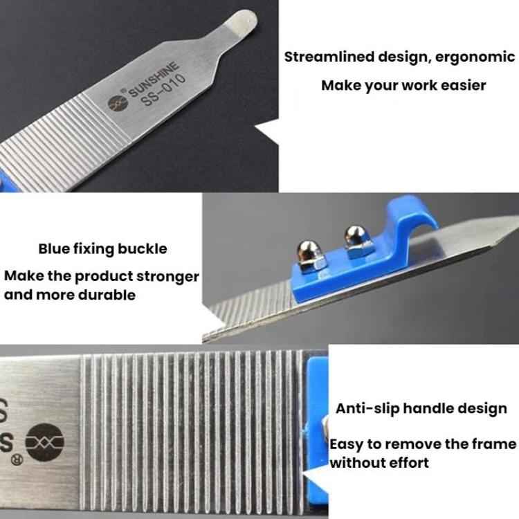 SUNSHINE SS-010 Mobile Phone Shell Opening Frame Disassembling Non-Slip Pry Bar Disassembly Repair Tool