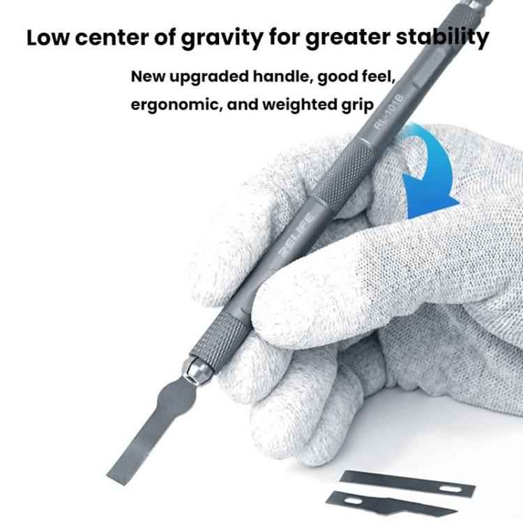 RELIFE RL-101B 8 In 1 Motherboard Repair Blade Set Carving Glue Removal Knife Screen Protector Cutting Knife