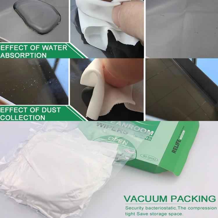 RELIFE RL-045 Anti-Static Lint-Free Cloth Microfiber Wiping Phone Screen Cleaning Cloth