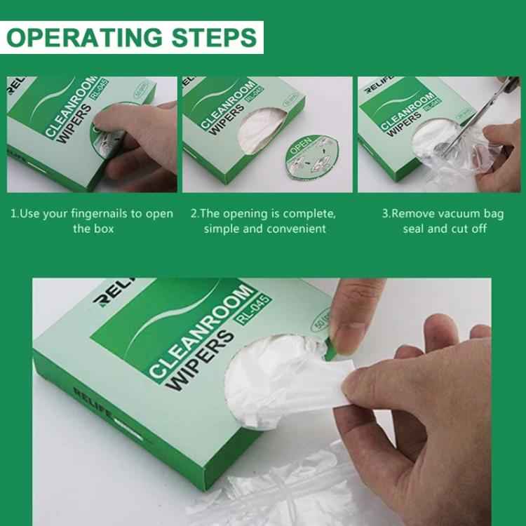 RELIFE RL-045 Anti-Static Lint-Free Cloth Microfiber Wiping Phone Screen Cleaning Cloth