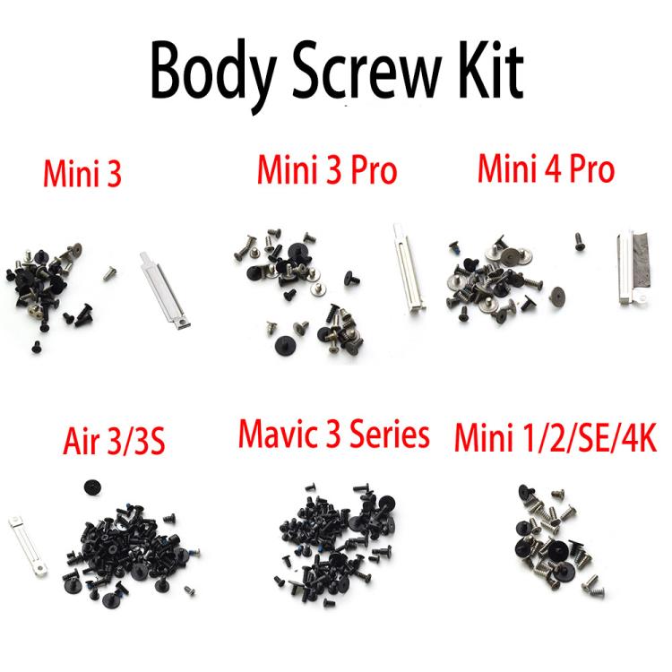 Body Screw Kit Drone Repair Parts, For DJI Air 3 / 3S, For DJI Mavic 3 Series, For DJI Mini 3 Pro, For DJI Mini 3, For DJI Mini 4 Pro, For DJI Mini / Mini 2/ SE/4K