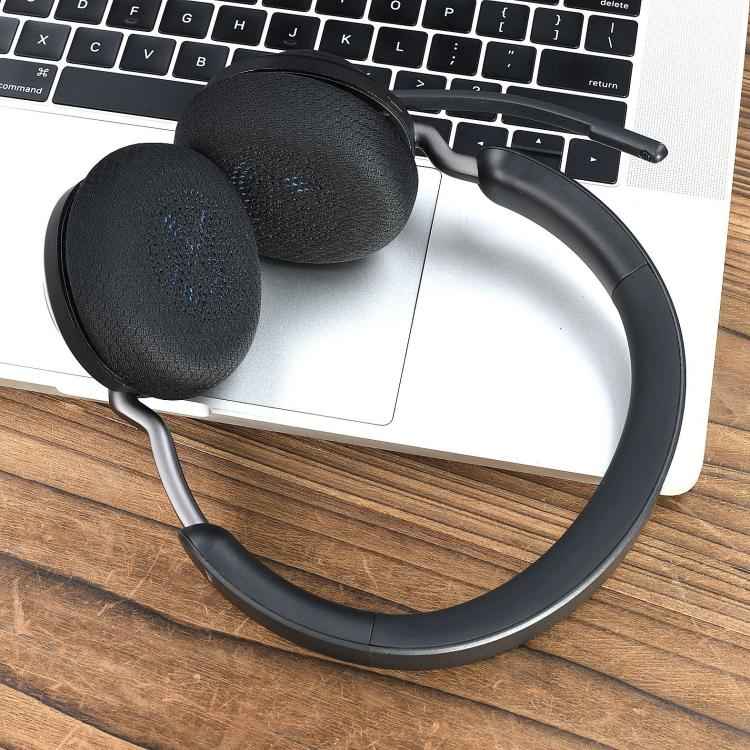 1pair Replacement Ear Pads for Jabra Elite 45h / Evolve2 65 UC Bluetooth Headphones