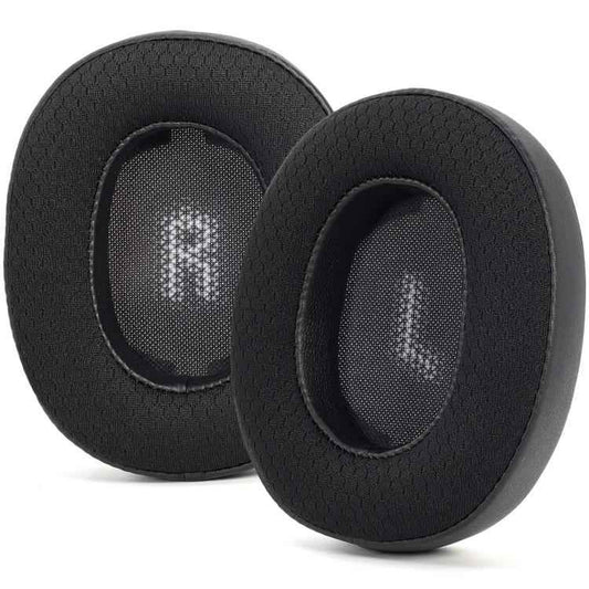 For JBL E55BT 1pair Replacement Earpads Protein Leather & Soccer-Inspired Mesh Combo Ear Cushions