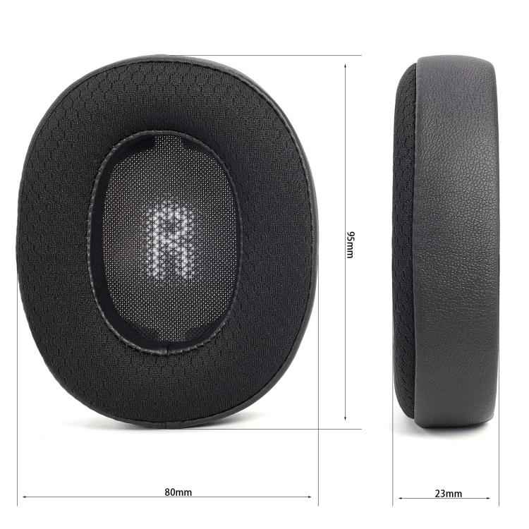 For JBL E55BT 1pair Replacement Earpads Protein Leather & Soccer-Inspired Mesh Combo Ear Cushions