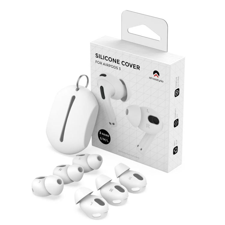 For AirPods 3 AhaStyle PT66-3 3pairs S+M+L Earphone Silicone Acoustic Earplugs