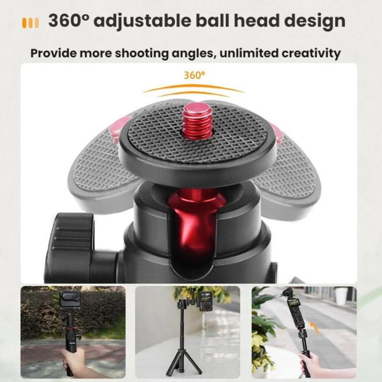 For DJI, Insta360, GoPro and Other Action Cameras Flymile Extended Selfie Stick Tripod