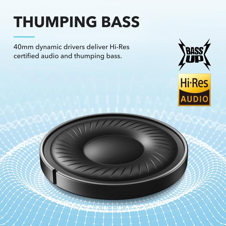 ANKER Soundcore Q20i Headband Gaming Headset Wireless Bluetooth Active Noise Reduction Headset