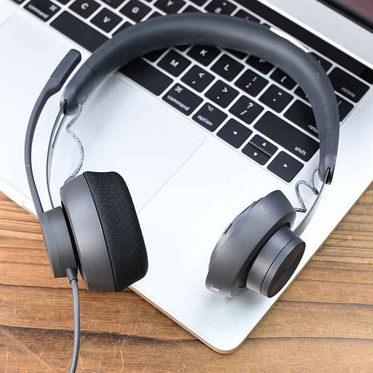 For Logitech Zone 750 Headset 2pcs Replacement Ear Pads Breathable Ear Cushions