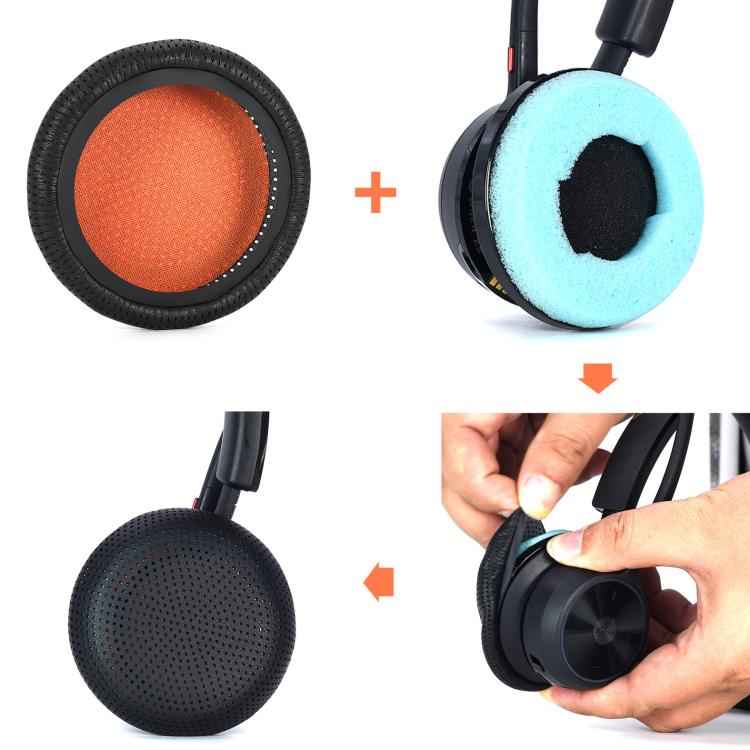 2pcs Ear Pads for Poly Blackwire 3310/3315/3320/3325 Series & C420/C215 Headsets