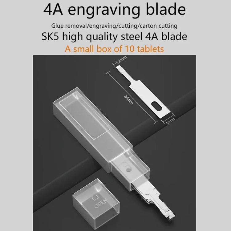 MaAnt M077 150pcs /Box Double-sided Flat Blade Cell Phone Repair Back Cover Removal Artistic Engraving Knife Blade