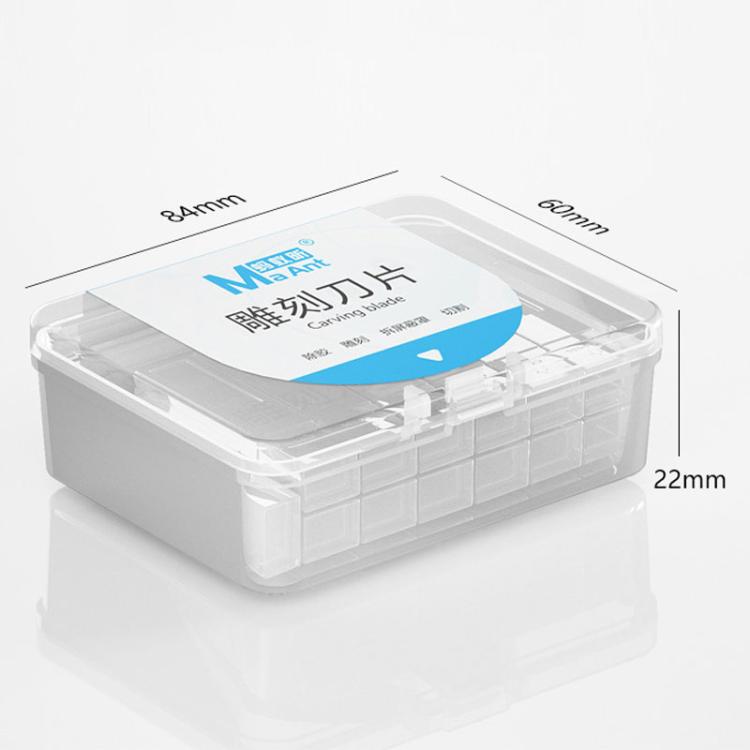 MaAnt M077 150pcs /Box Double-sided Flat Blade Cell Phone Repair Back Cover Removal Artistic Engraving Knife Blade